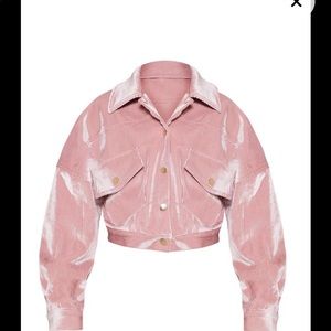 Pink cord jacket